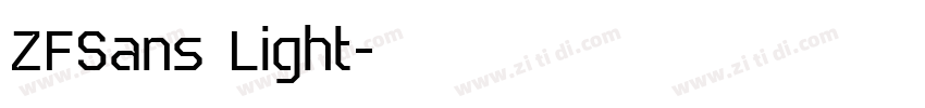 ZFSans Light字体转换